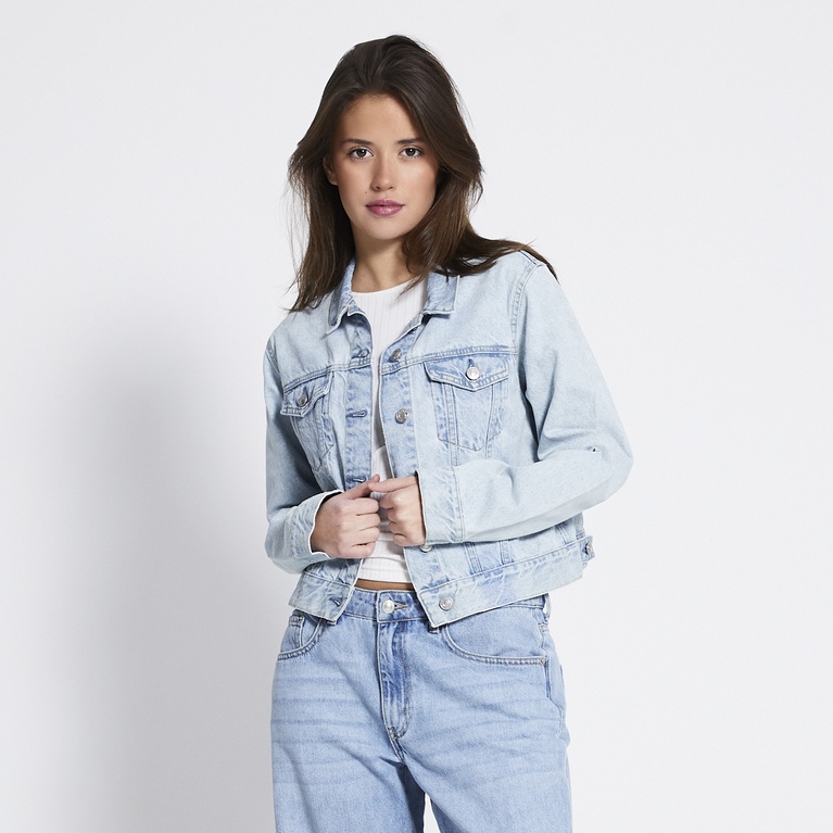 Cropped denim jacket "Own" Light used
